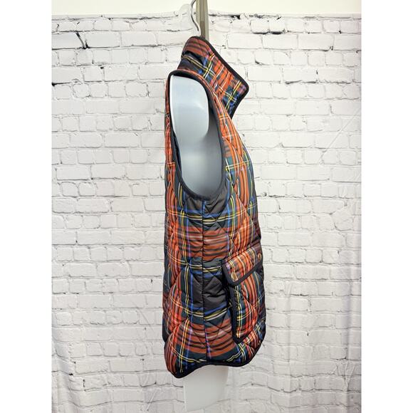 J. Crew Zip Up Stewart Plaid Excursion Puffer Vest - Picture 2 of 11